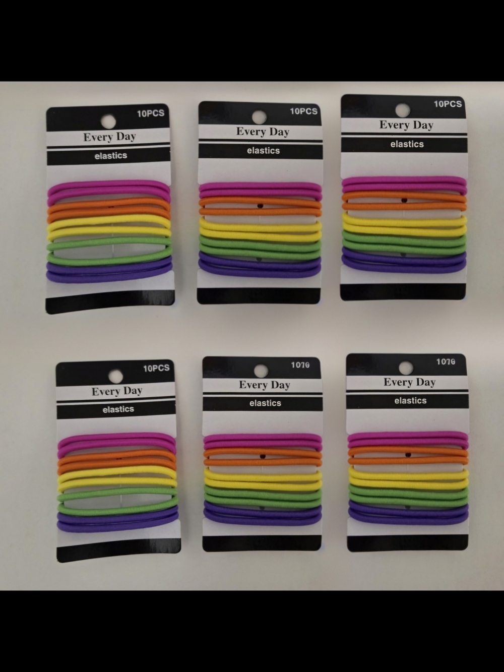Every Day Rainbow Hair Elastics 60pcs
